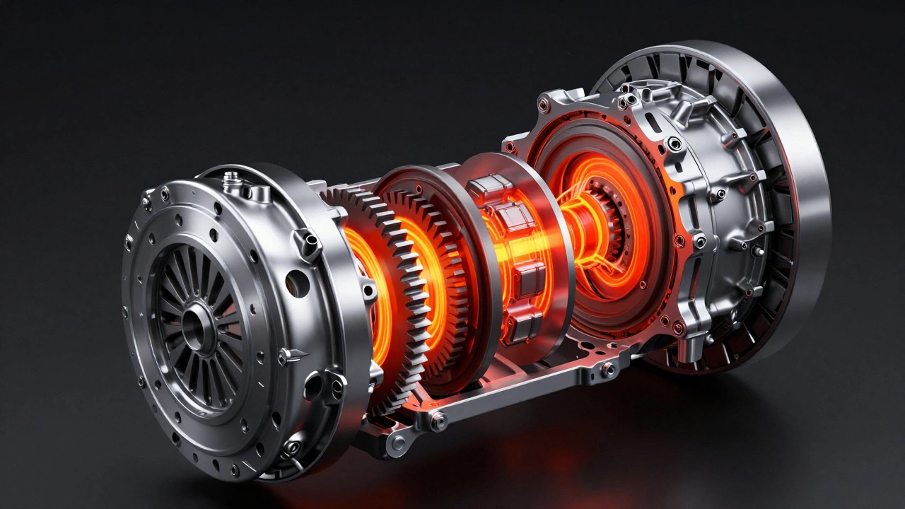 Drivetrain cutaway showing torque stress